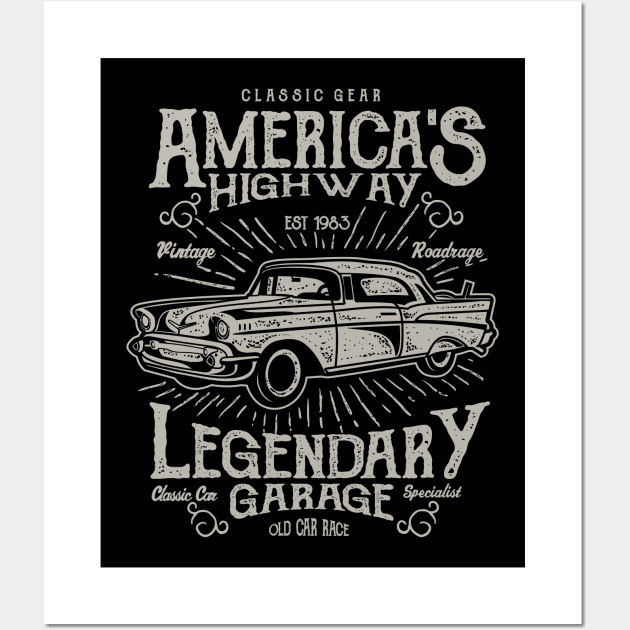 America's Highway Wall Art by DesignedByFreaks